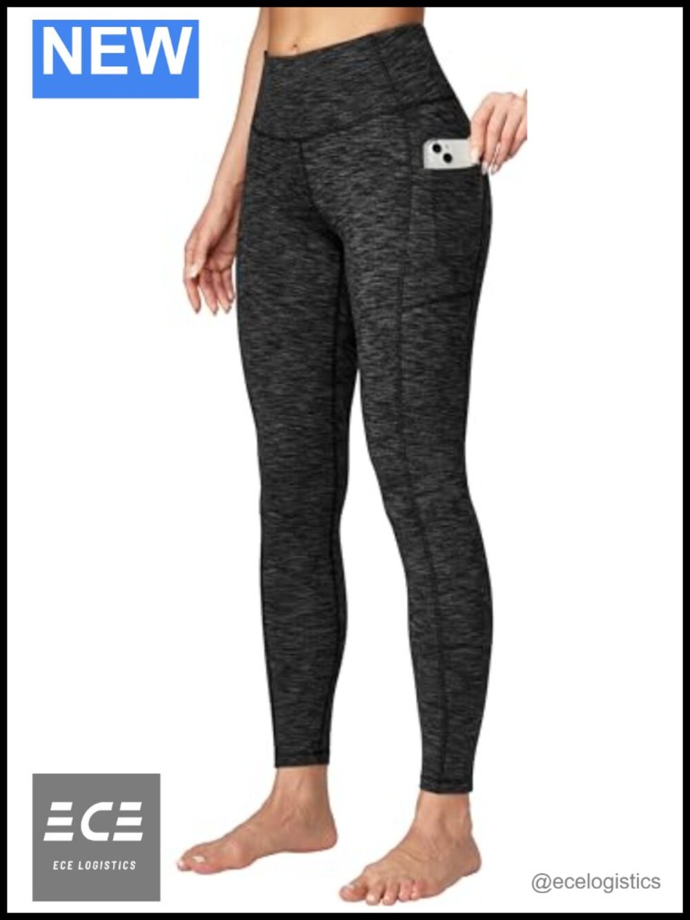 High Waisted Yoga Pants with Pockets Tummy Control Compression Leggings